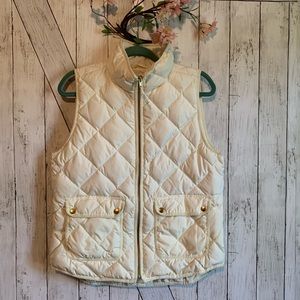 J.Crew Puffer Best Ivory White